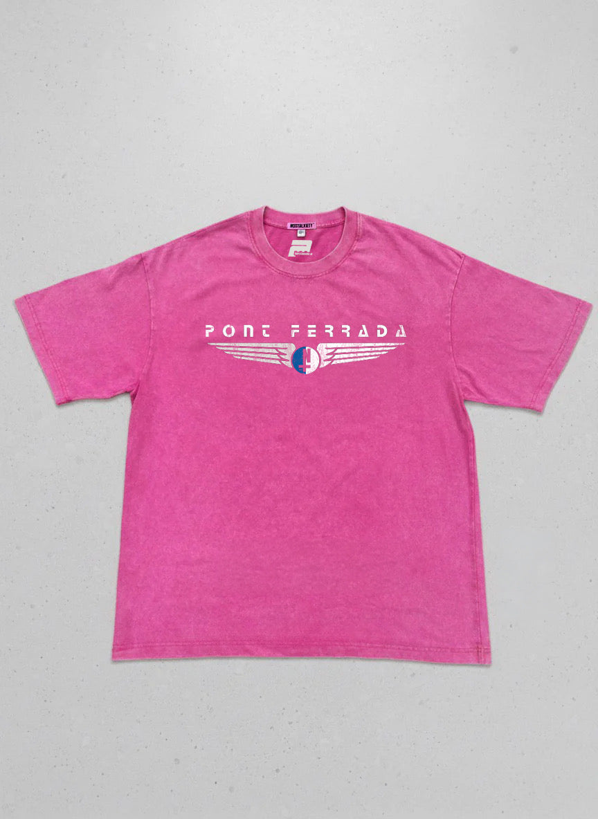 Camiseta oversize PONT FERRADA - NOSTALXIETY x Ponferrada AI - PINK