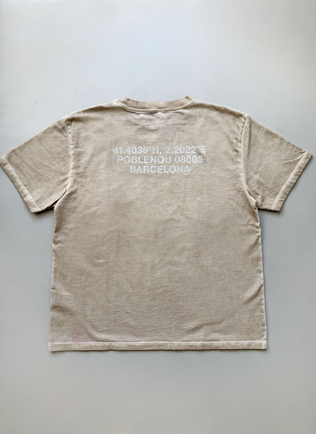 NouHood - Poblenou T-shirt - Beige Blue