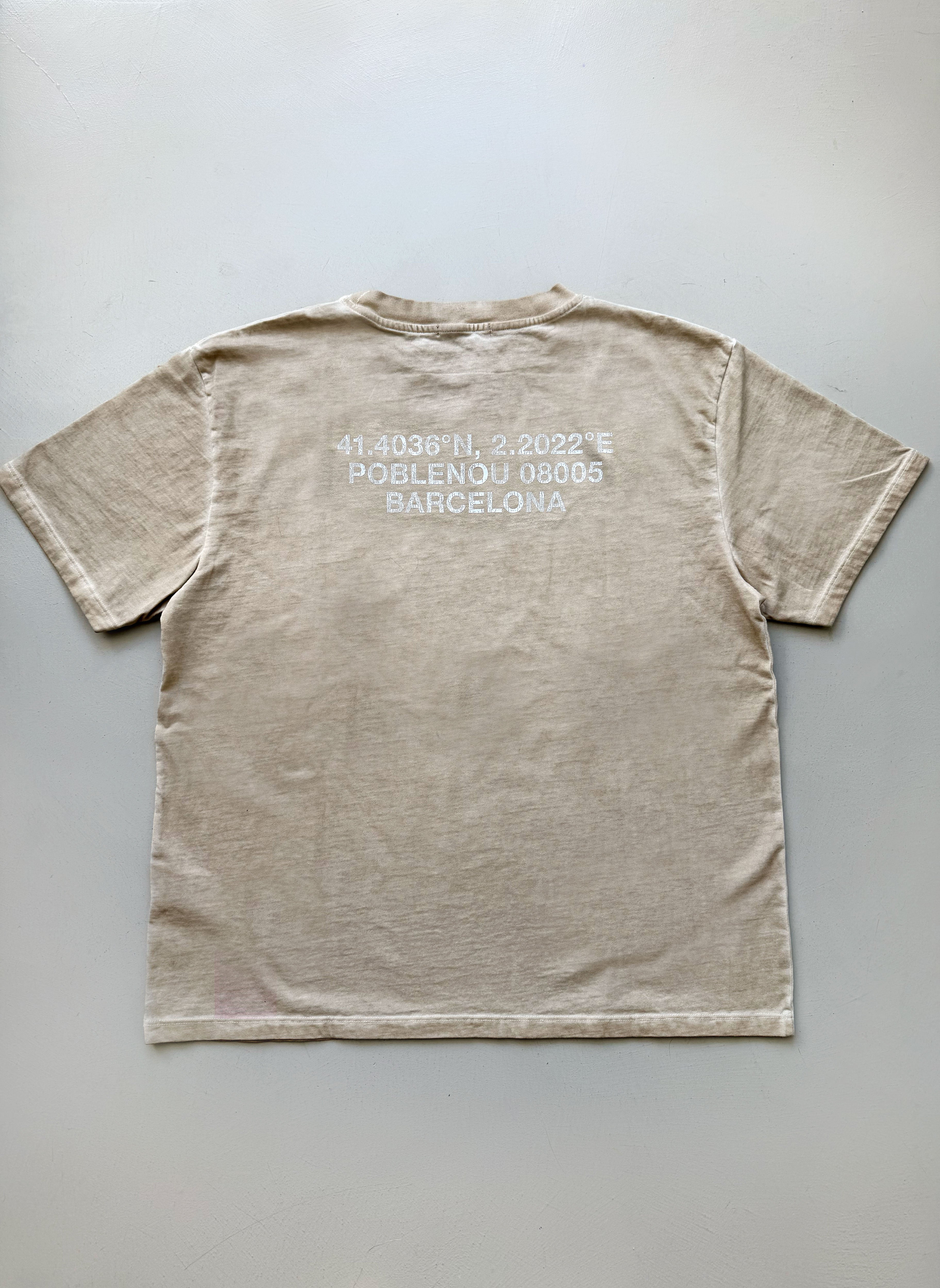 NouHood - Poblenou T-shirt - Beige Blue
