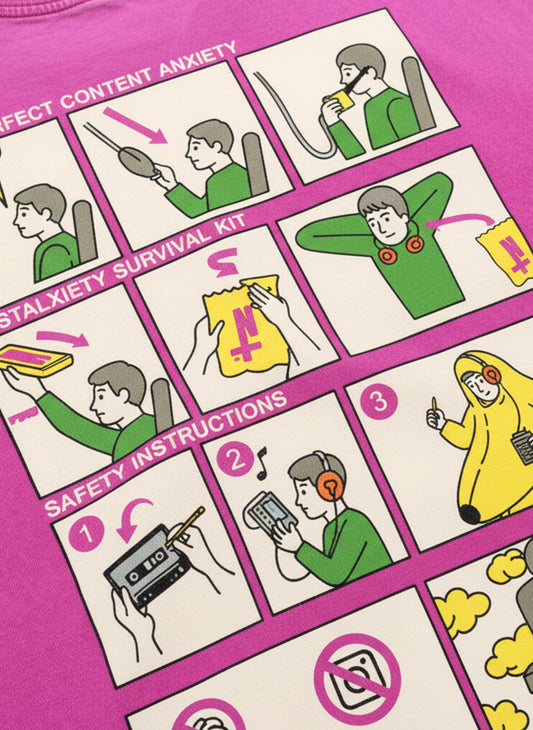 Camiseta NOSTALXIETY™ // Survival Kit - Pink