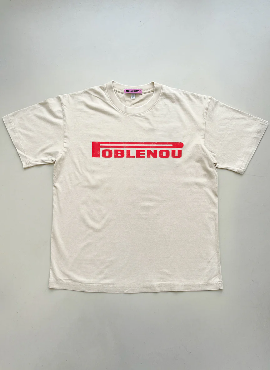 NouHood - Poblenou Archive T-shirt - Beige Red