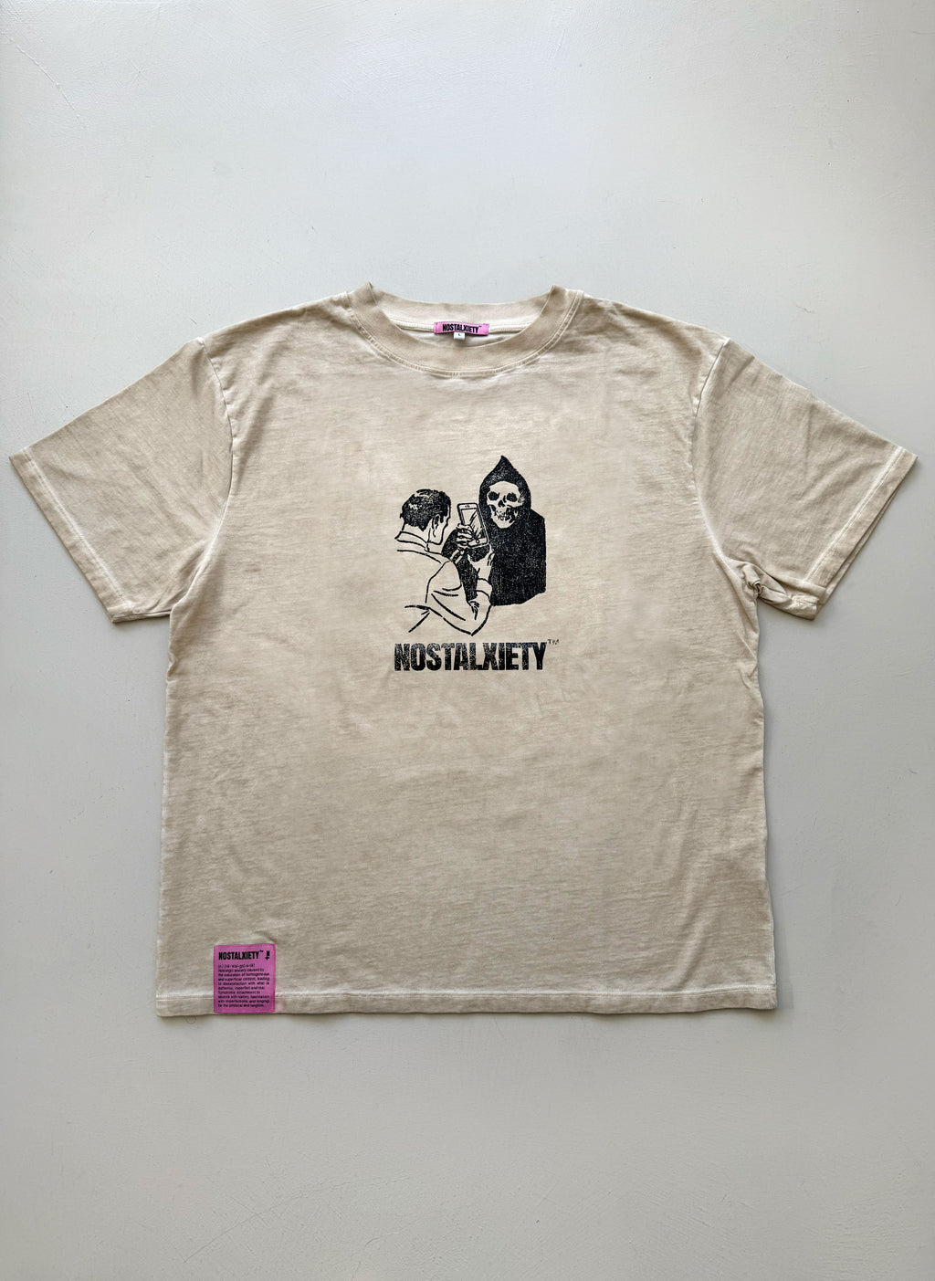 Camiseta Temptation - Sand faded