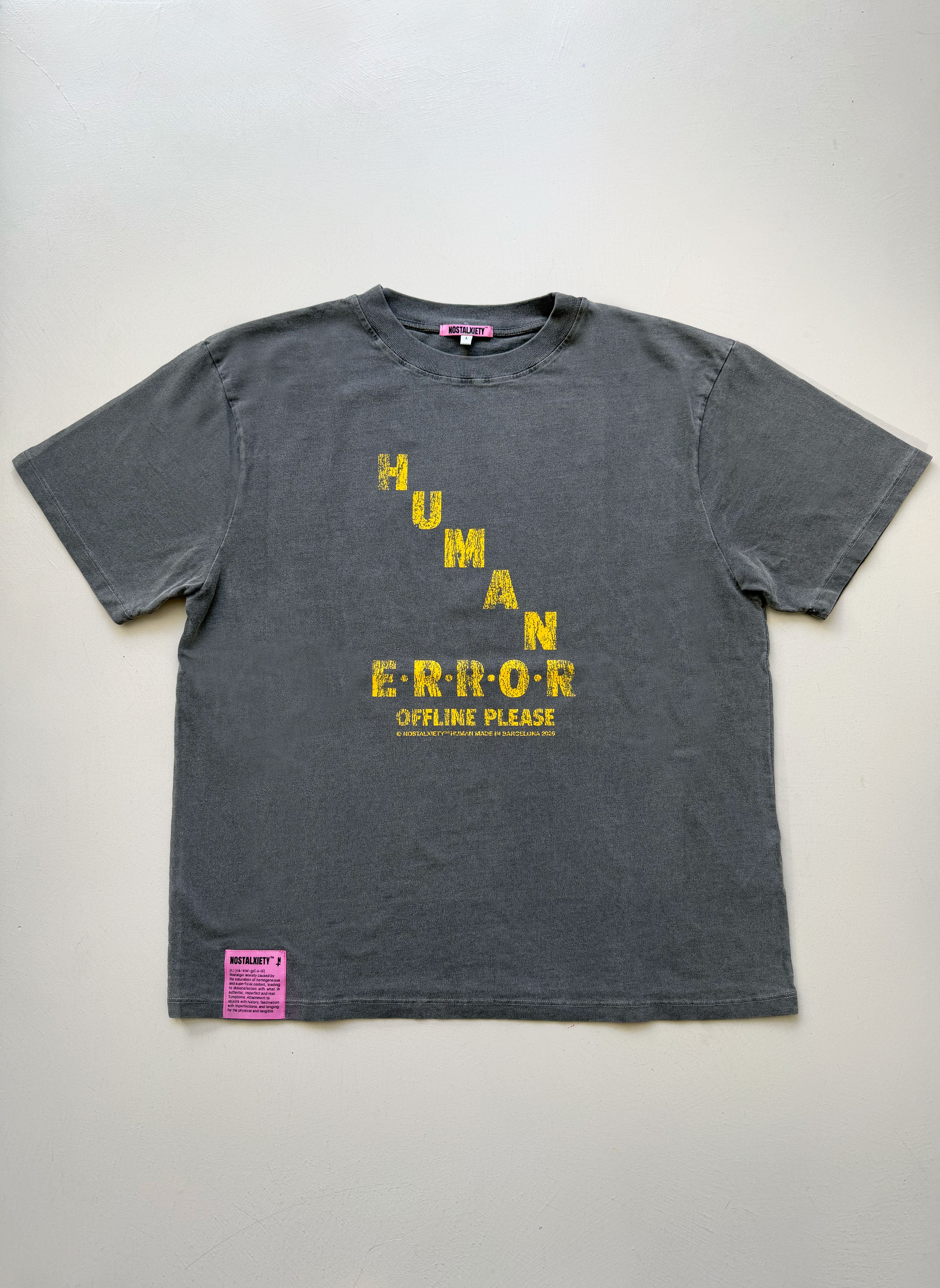 Camiseta HUMAN ERROR - Antracita