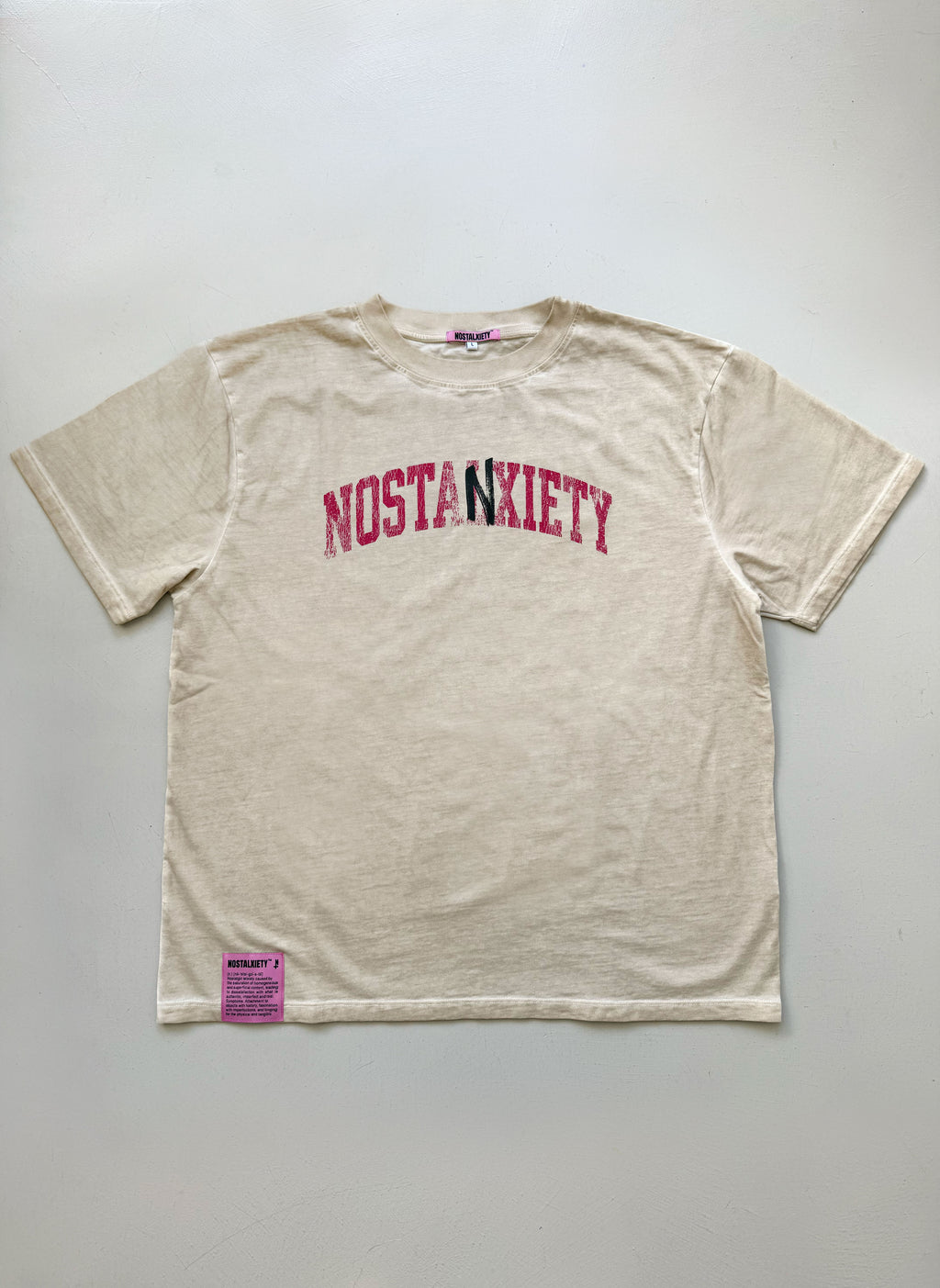 Camiseta UNIVERSITY - Sand faded