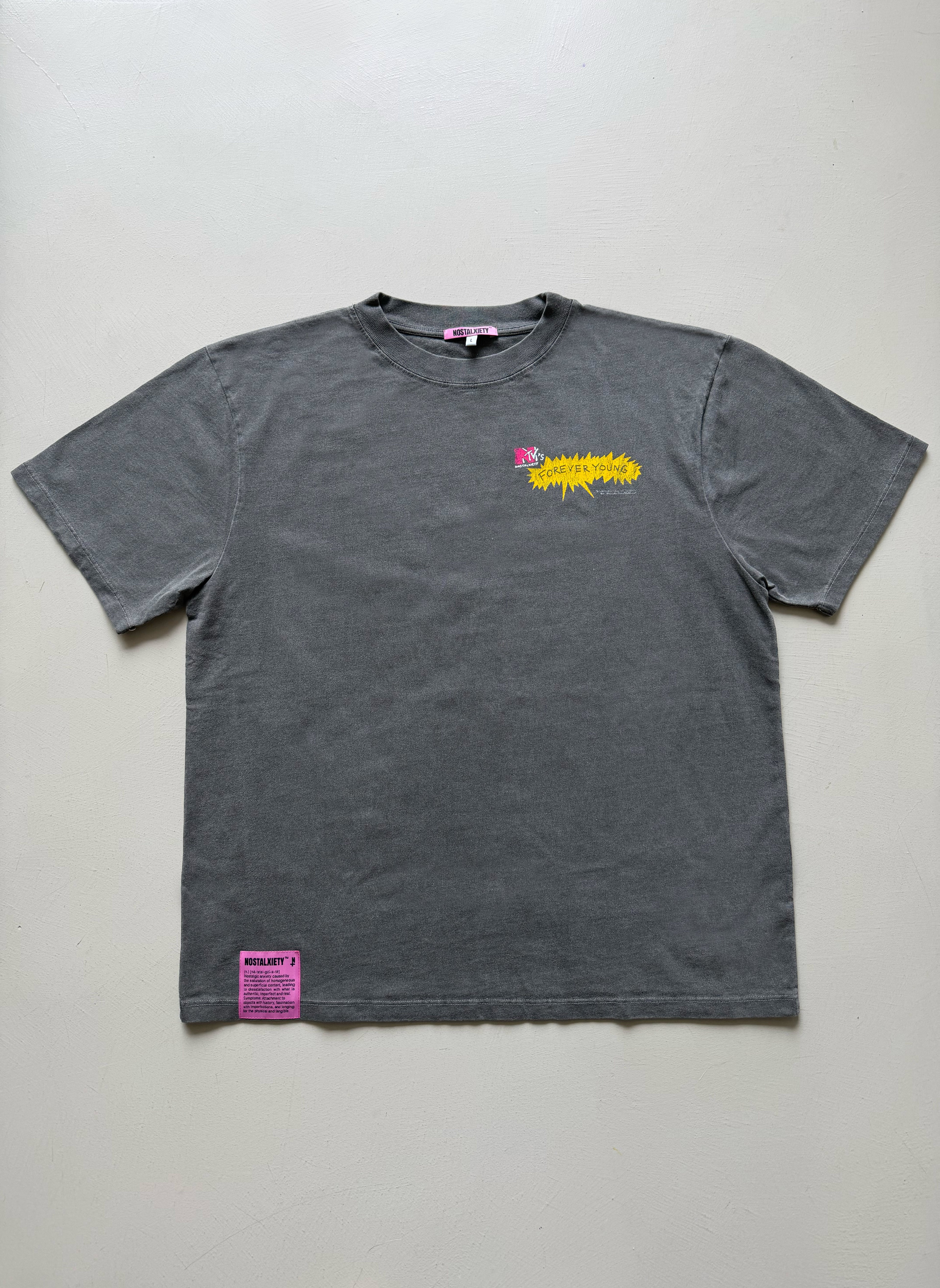 Camiseta FOREVER YOUNG - Bradvis & Butt-Reeves - Antracita Back