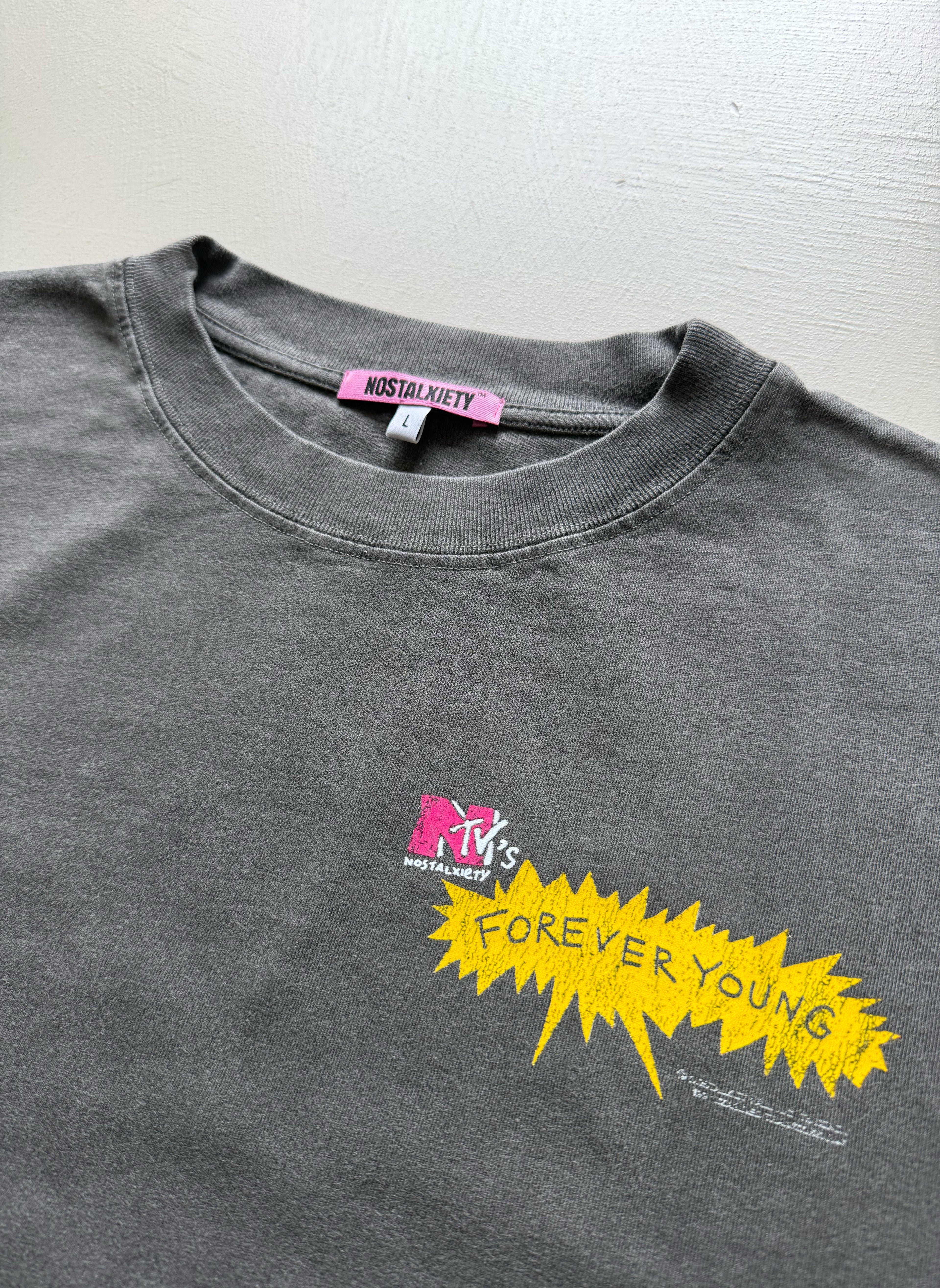 Camiseta FOREVER YOUNG - Bradvis & Butt-Reeves - Antracita Back