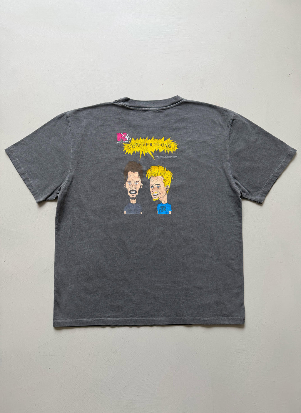 Camiseta FOREVER YOUNG - Bradvis & Butt-Reeves - Antracita Back
