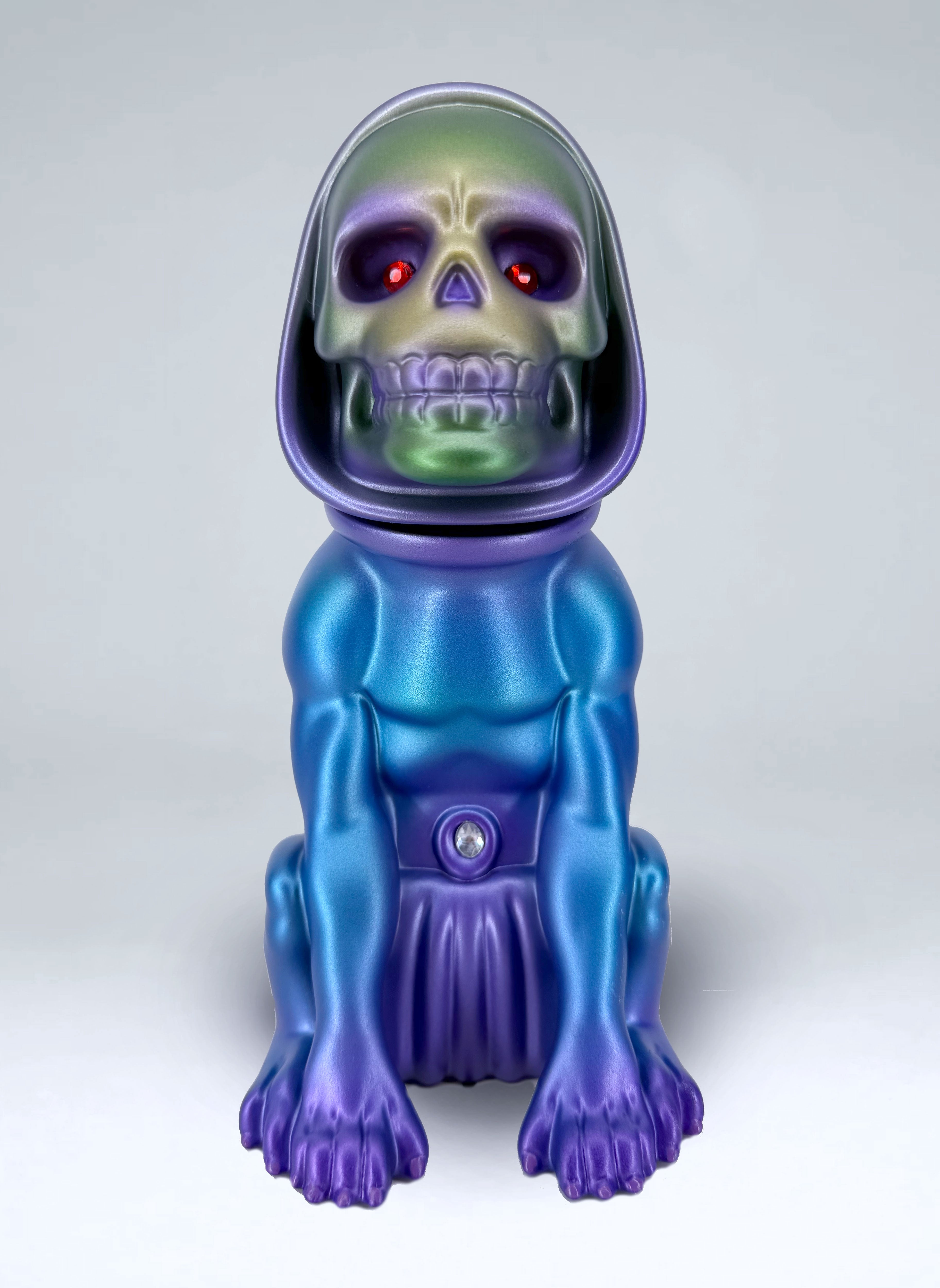 Art Toy - Skeledog Sofubi Custom // Metalarmour by SKINNY TOYS x NOSTALXIETY