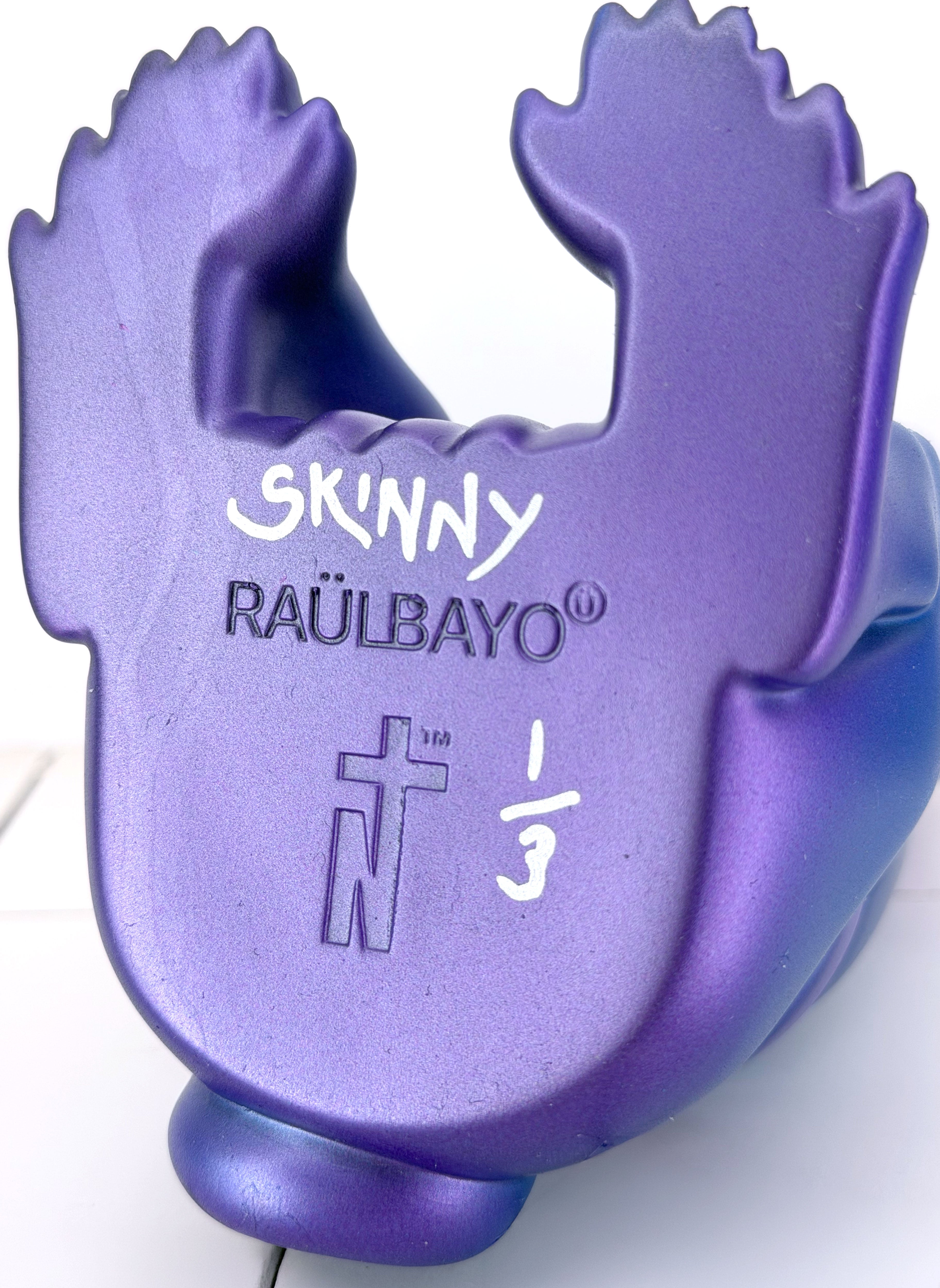 Art Toy - Skeledog Sofubi Custom // Metalarmour by SKINNY TOYS x NOSTALXIETY