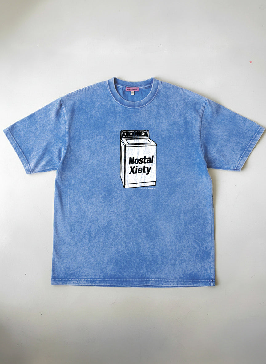 Camiseta NOSTALXIETY // Music - Washmachine Blue